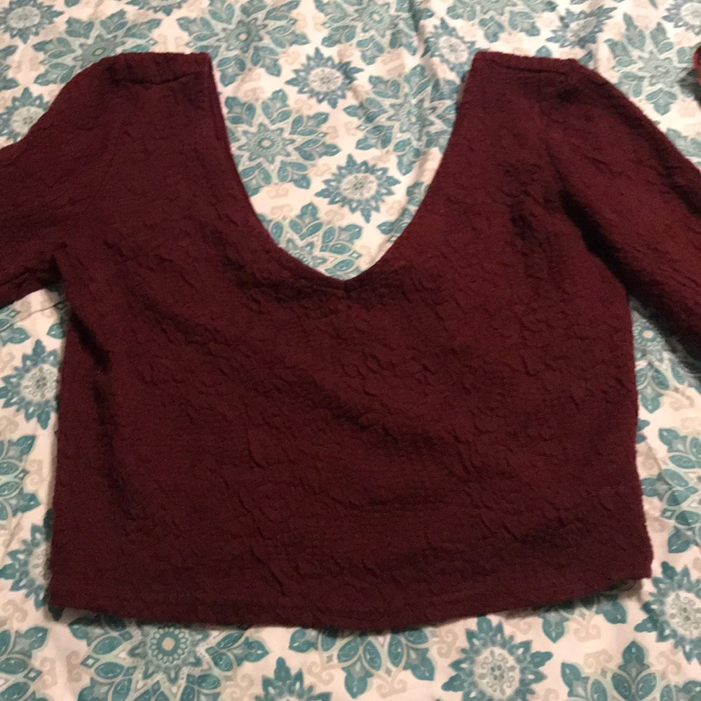 Red long sleeve shirt